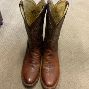 Men’s Tony Lama ostrich boots ropers